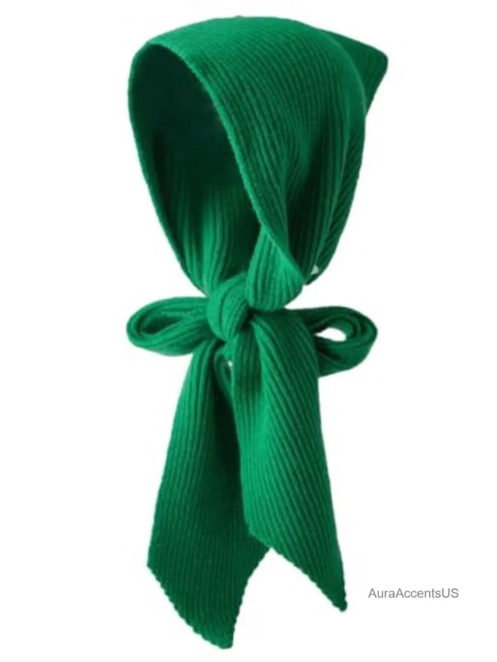 Women Winter Knitted Hooded Scarf, 100% Acrylic Long Scarf with Attached Hat,